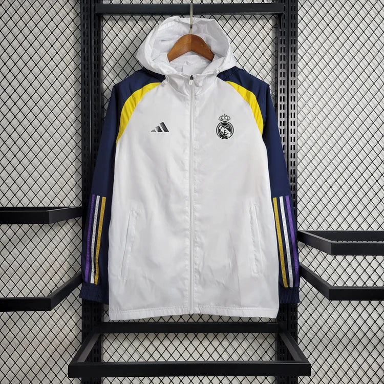 Real Madrid white windbreaker jacket 2024/25