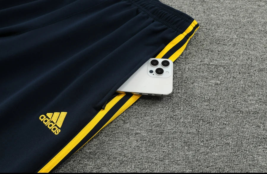 Survêtement ensemble jogging football Real Madrid jaune/violet 2024/25