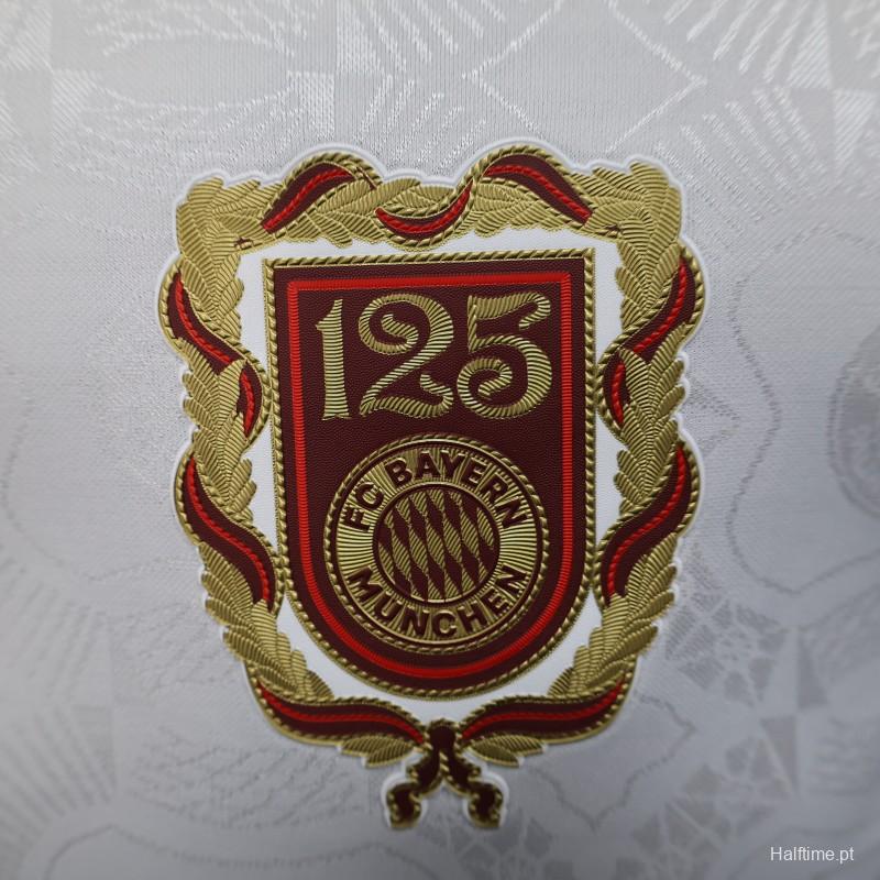 MAILLOT Bayern Munich Blanc 125th Anniversary Emblem