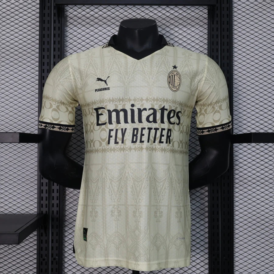 AC Milan Puma x Pleasures Beige Jersey 2024/25- Player Version