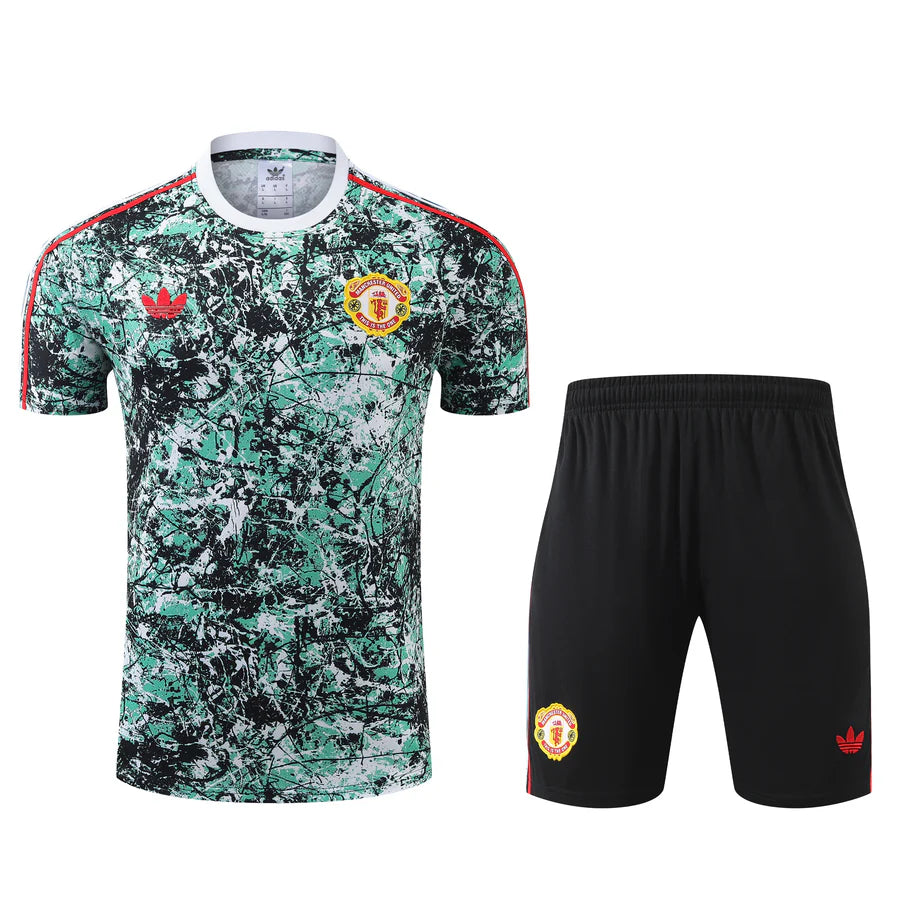Manchester United FC Adidas The Stone Roses Icon Football Kit 2023/24-Children