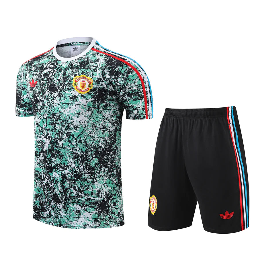 Manchester United FC Adidas The Stone Roses Icon Football Kit 2023/24-Children