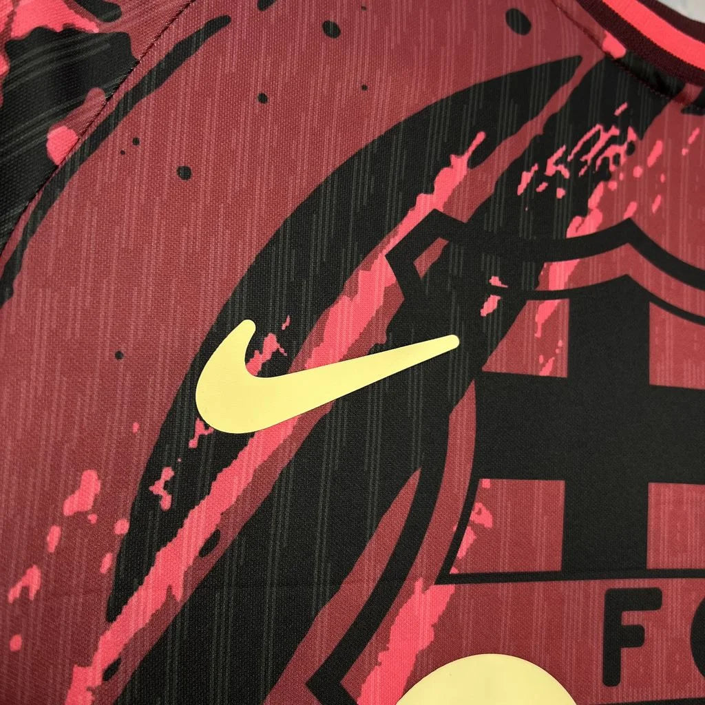 FC Barcelone maillot foot concept Rouge 2024 2025