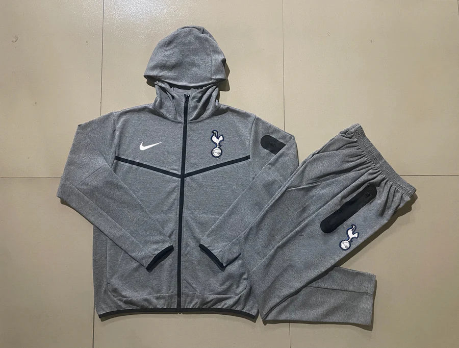 Tottenham Nike Hooded Tracksuit Set Grey Grey