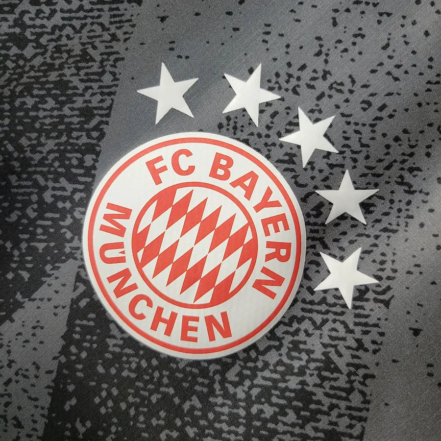 Bayern Munich Windbreaker Jacket Grey/Red 2024/25