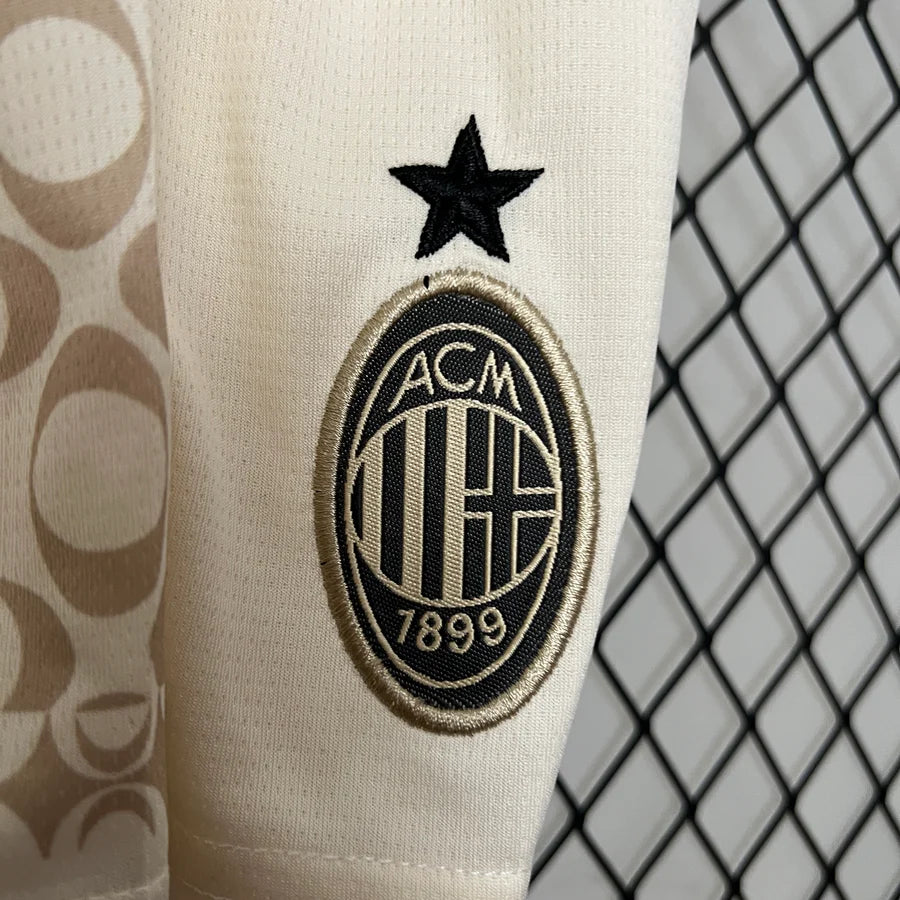 Milan AC Puma x Pleasures Beige Football Kit 2024/25
