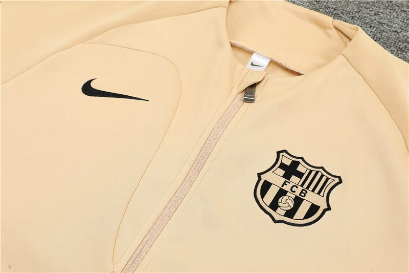 Survêtement FC Barcelone/Barcelona beige/noir 2023/24
