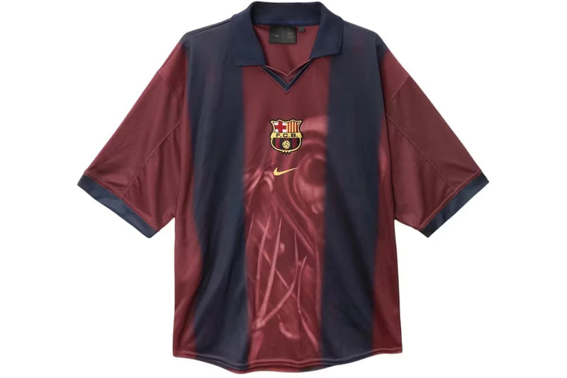 MAILLOT Travis Scott x Nike x FC Barcelona Retro Domicile Skeleton 2000/01