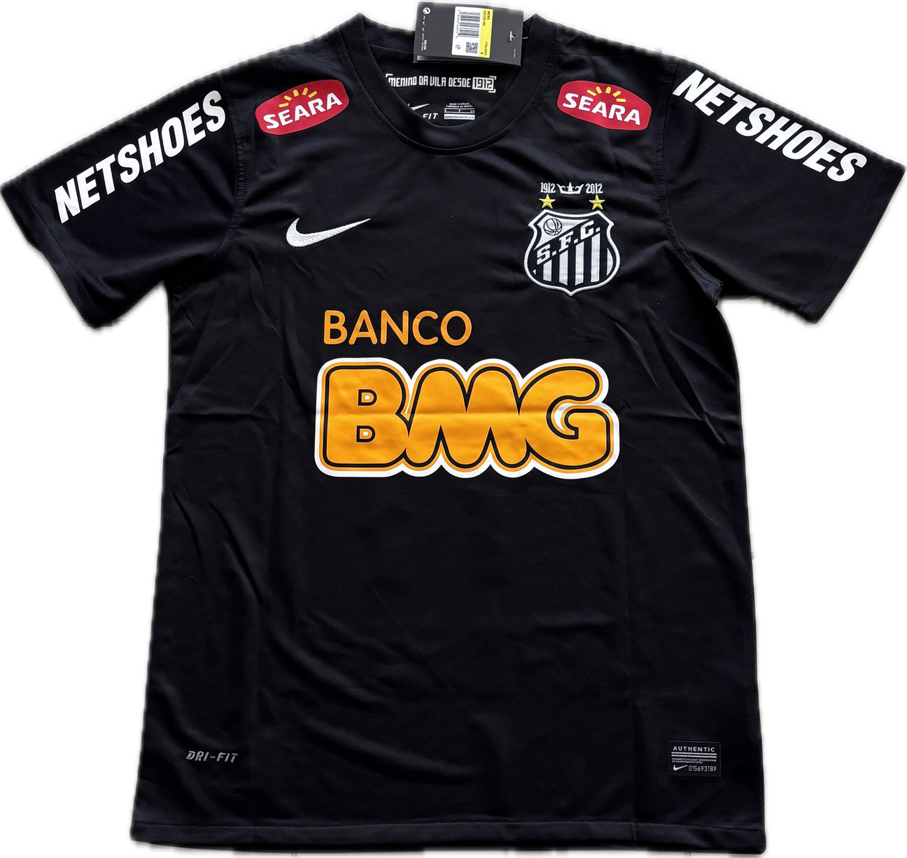 Santos Maillot Rétro Noir 11/12