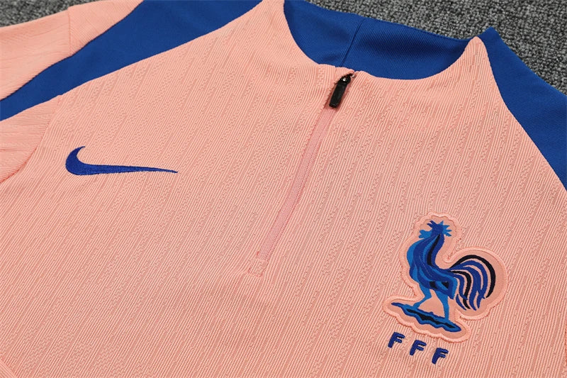 Survêtement ensemble football France jogging rose 2025/26