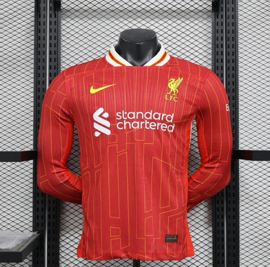 Liverpool Home Player Version Long Sleeve Jersey LS 2024/25
