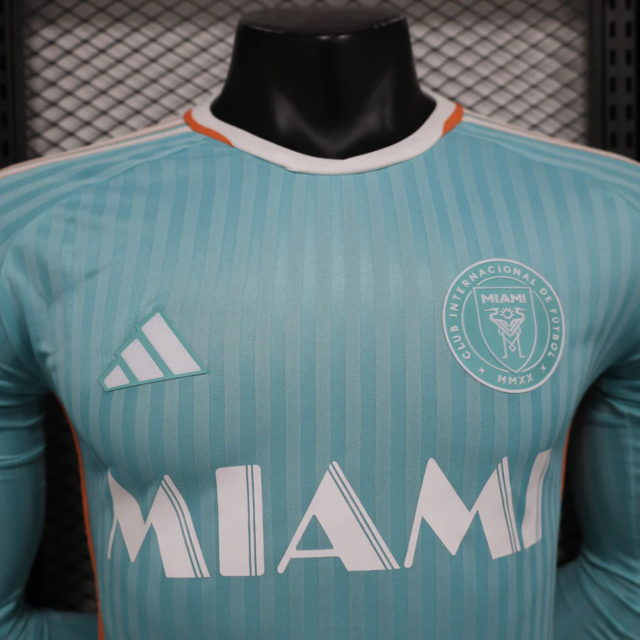 Inter Miami Third Player Version LS Long Sleeve Football Shirt 2024/25