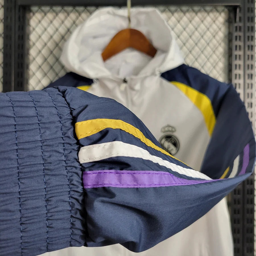 Real Madrid white windbreaker jacket 2024/25