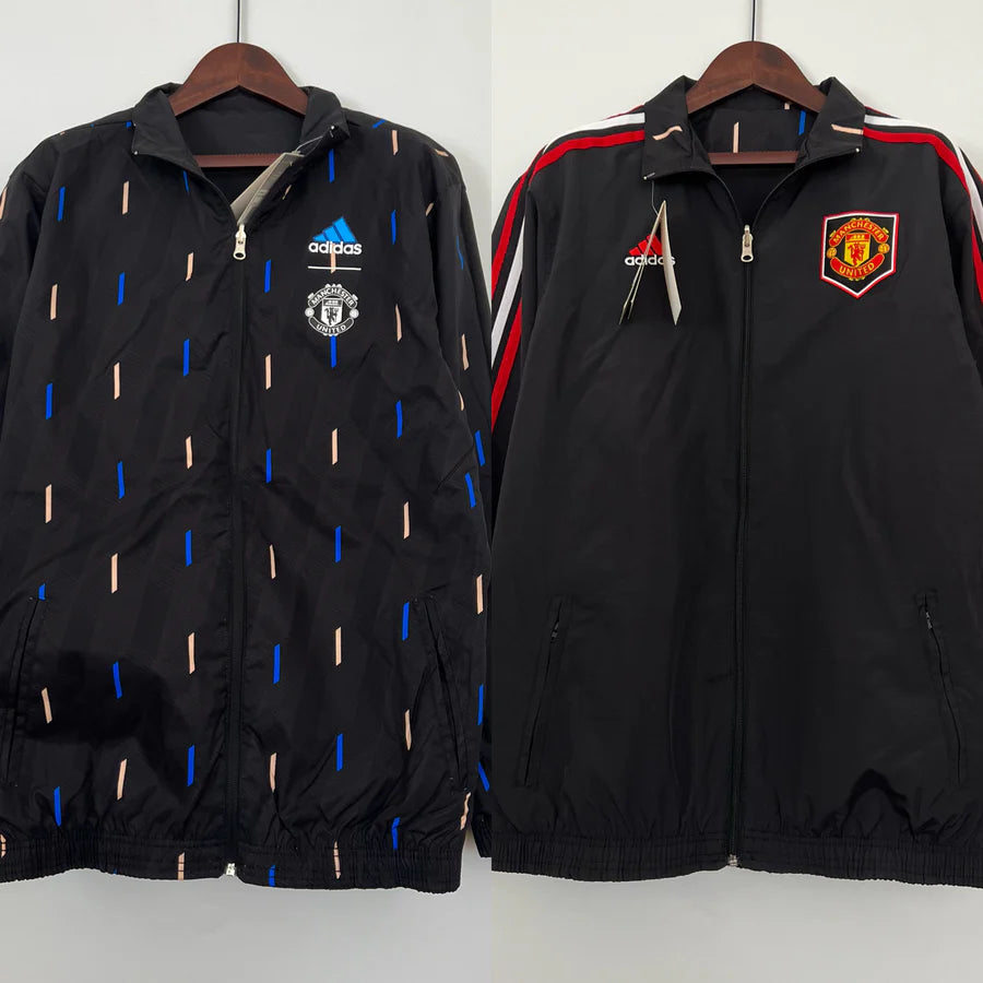 Veste coupe-vent Manchester United réversible bleu 2023/24