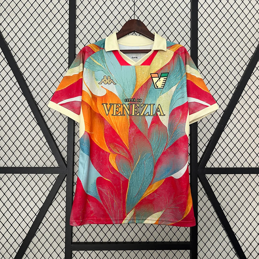 Venice Venezia Red Flower Football Shirt 2024/25