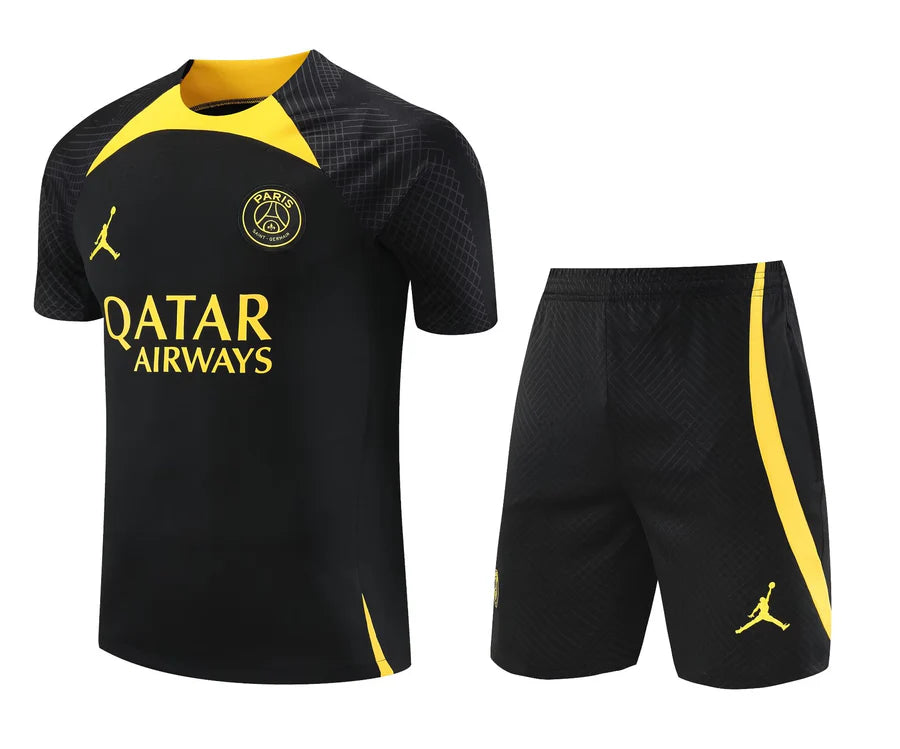 PSG Paris training kit black/yellow 2023/24