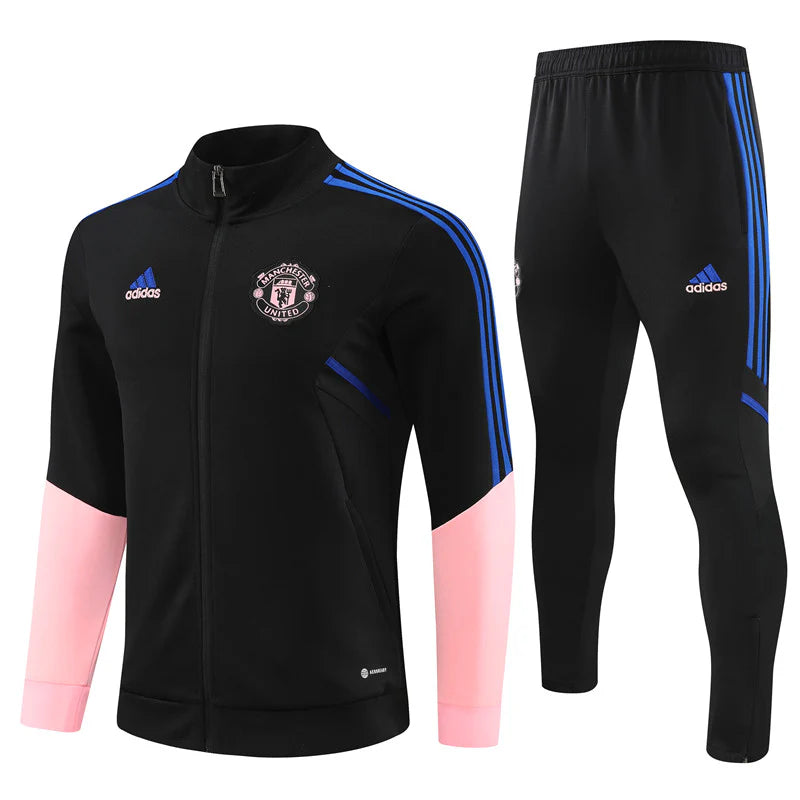 Manchester United Black/Pink Tracksuit 2023/24