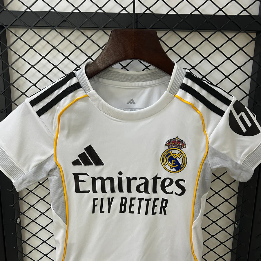 Real Madrid Maillot Domicile Ensemble 2025/26 – Enfant