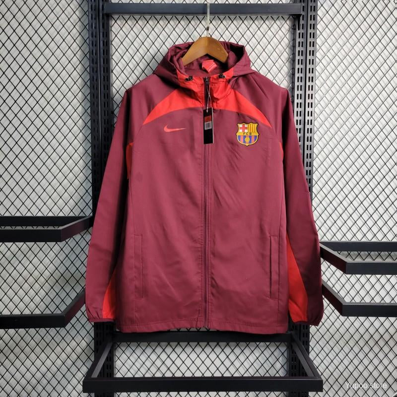 FC Barcelona/Barcelona Red Windbreaker Jacket 2023/24