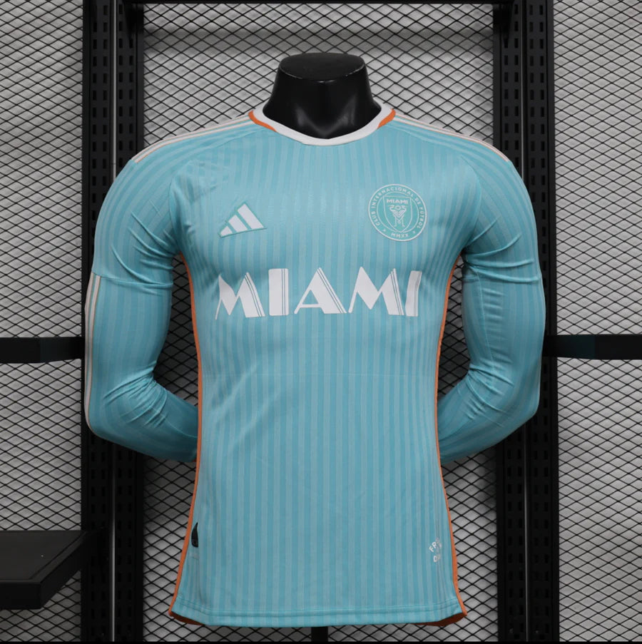 Inter Miami Third Player Version LS Long Sleeve Football Shirt 2024/25