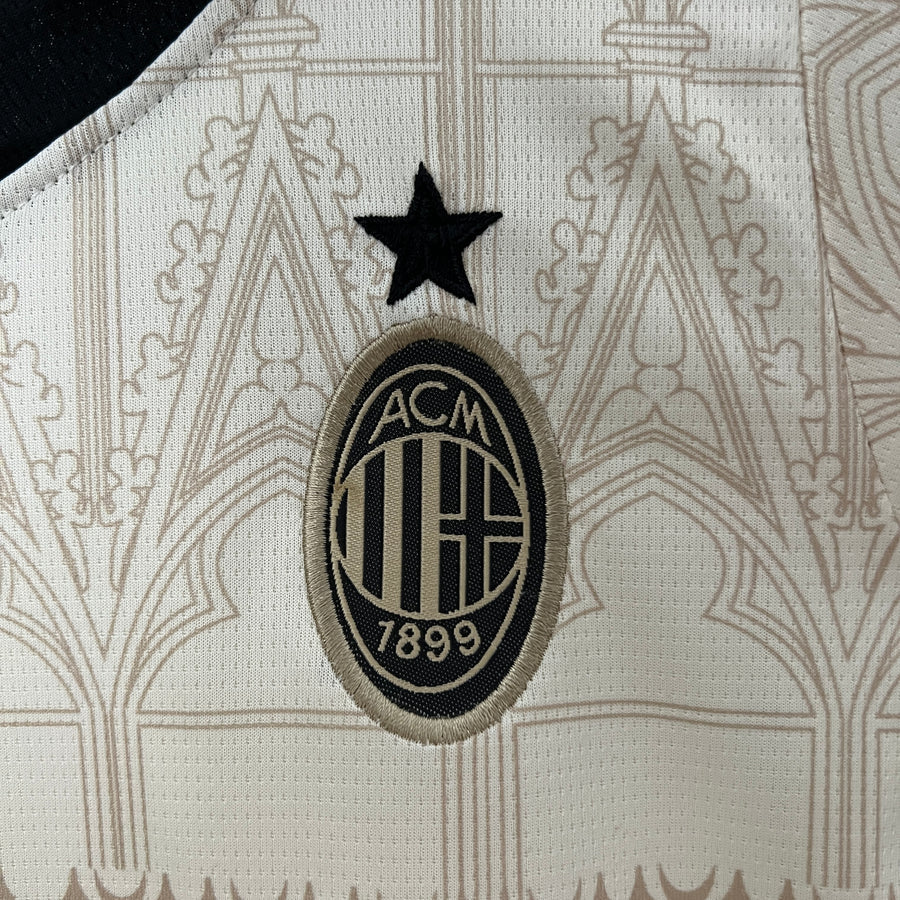 Milan AC Puma x Pleasures Beige Football Kit 2024/25
