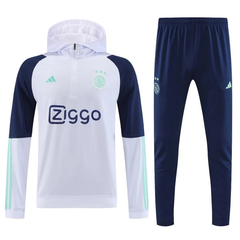 Survêtement Capuche Ajax Amsterdam blanc 2023/24