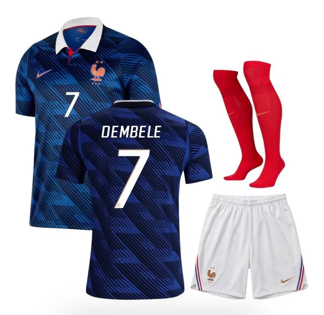 Kit ensemble football France domicile adulte/enfant 2026/27 DEMBELE#7