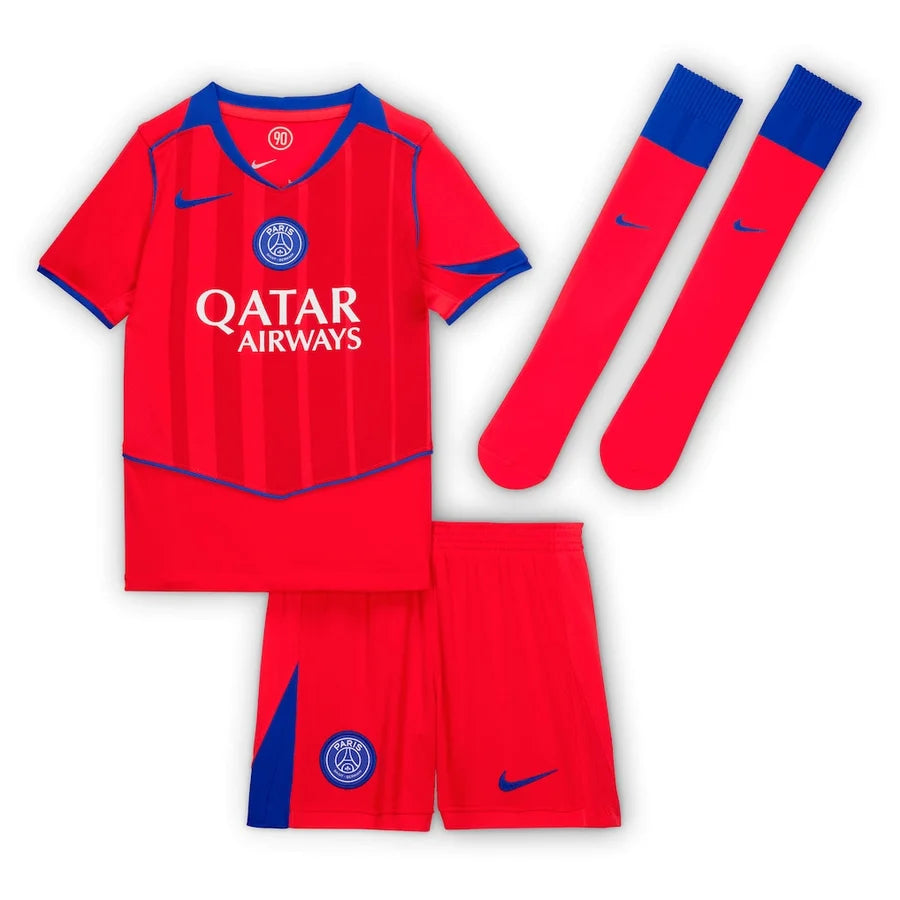 Kit ensemble football PSG Paris 3e third rouge 2025/26