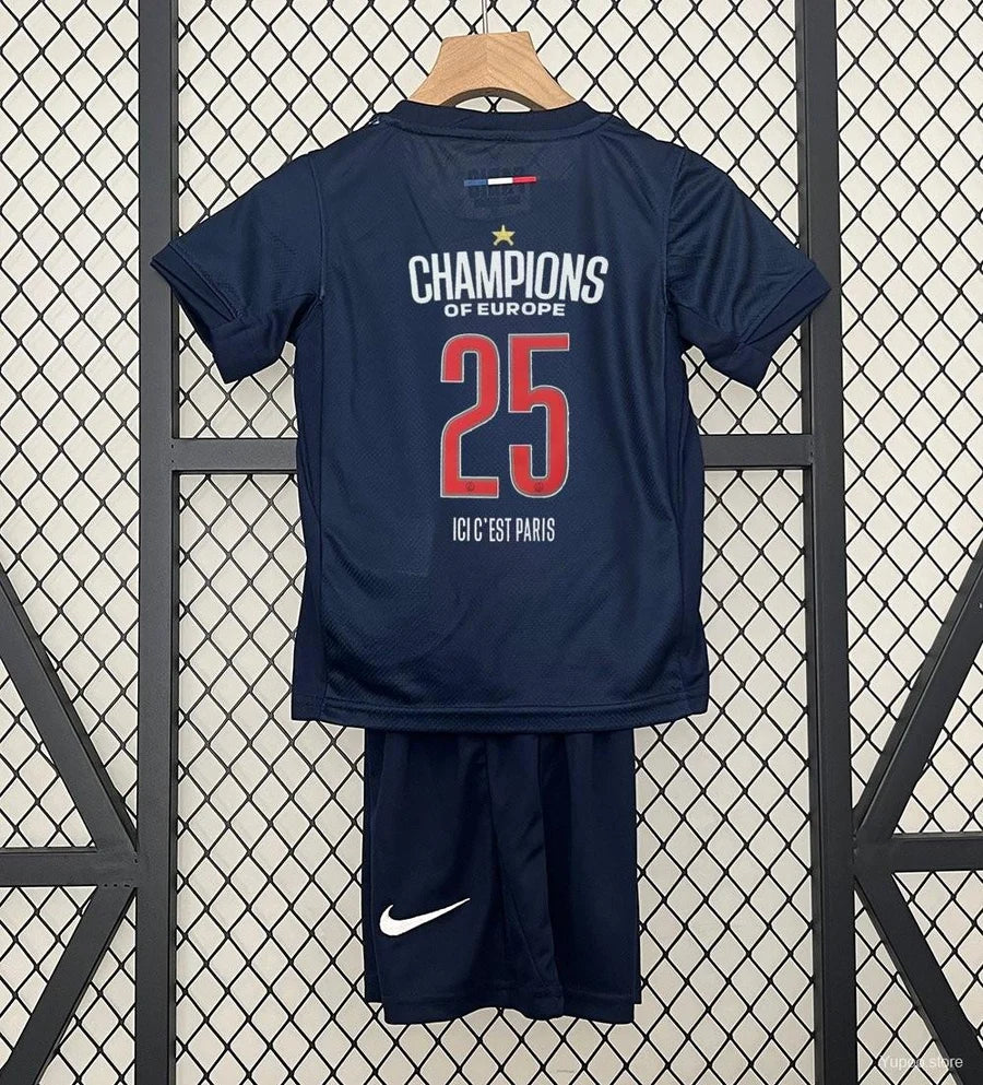 Kit ensemble PSG Paris Officiel avec Étoile – Édition Spéciale Finale Ligue des Champions 2024/25