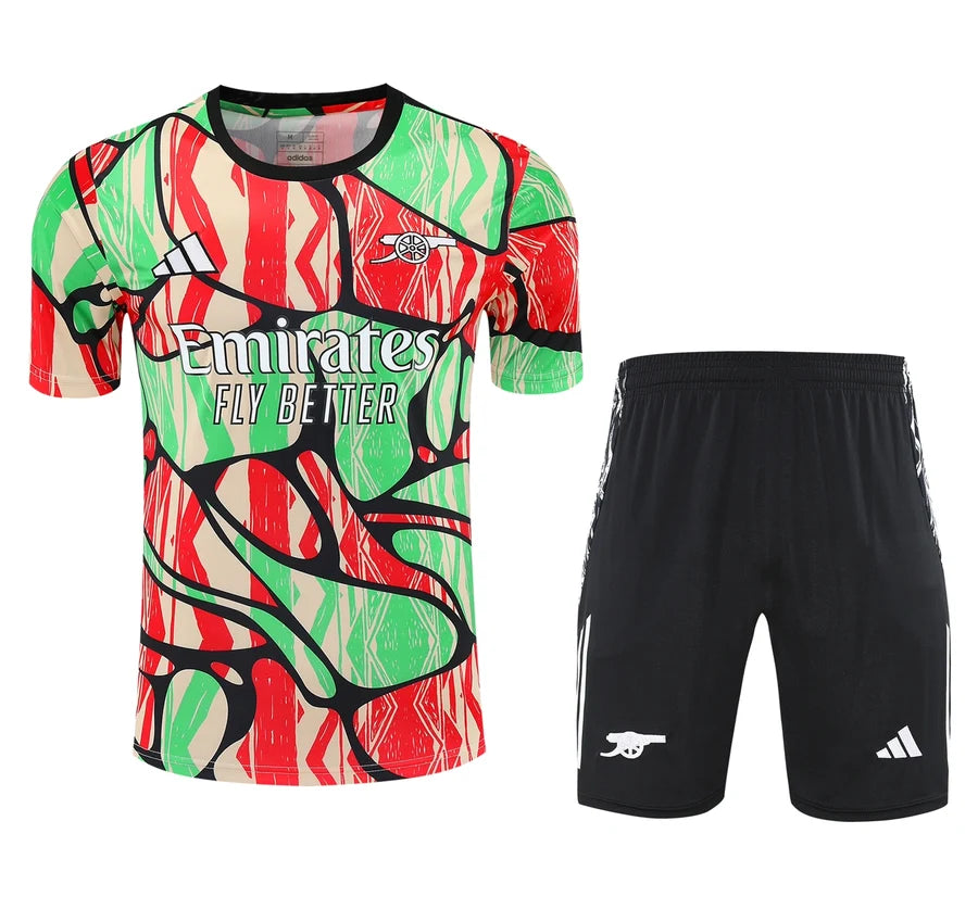 Kit football Arsenal ensemble training 2025/26