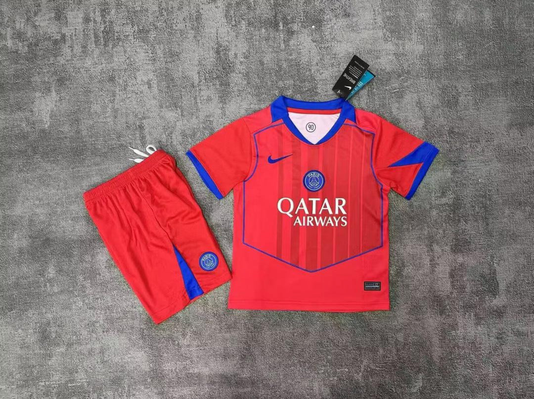 Kit ensemble football PSG Paris 3e third rouge 2025/26