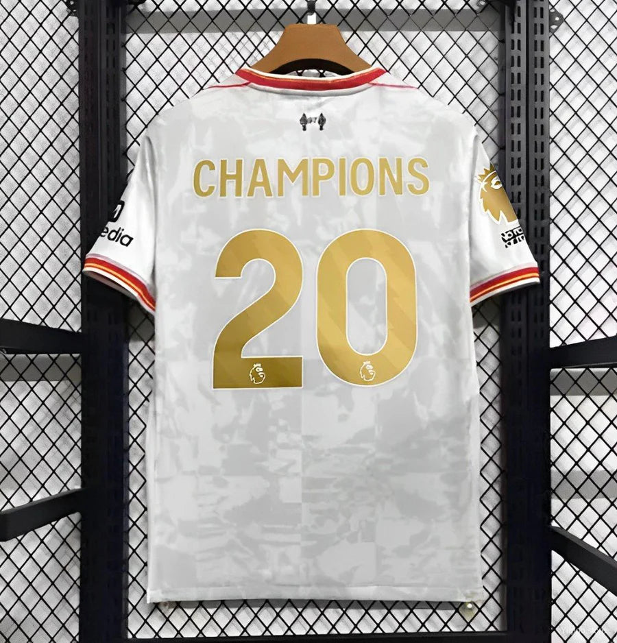 Maillot football Liverpool blanc 2024/25 CHAMPIONS #20