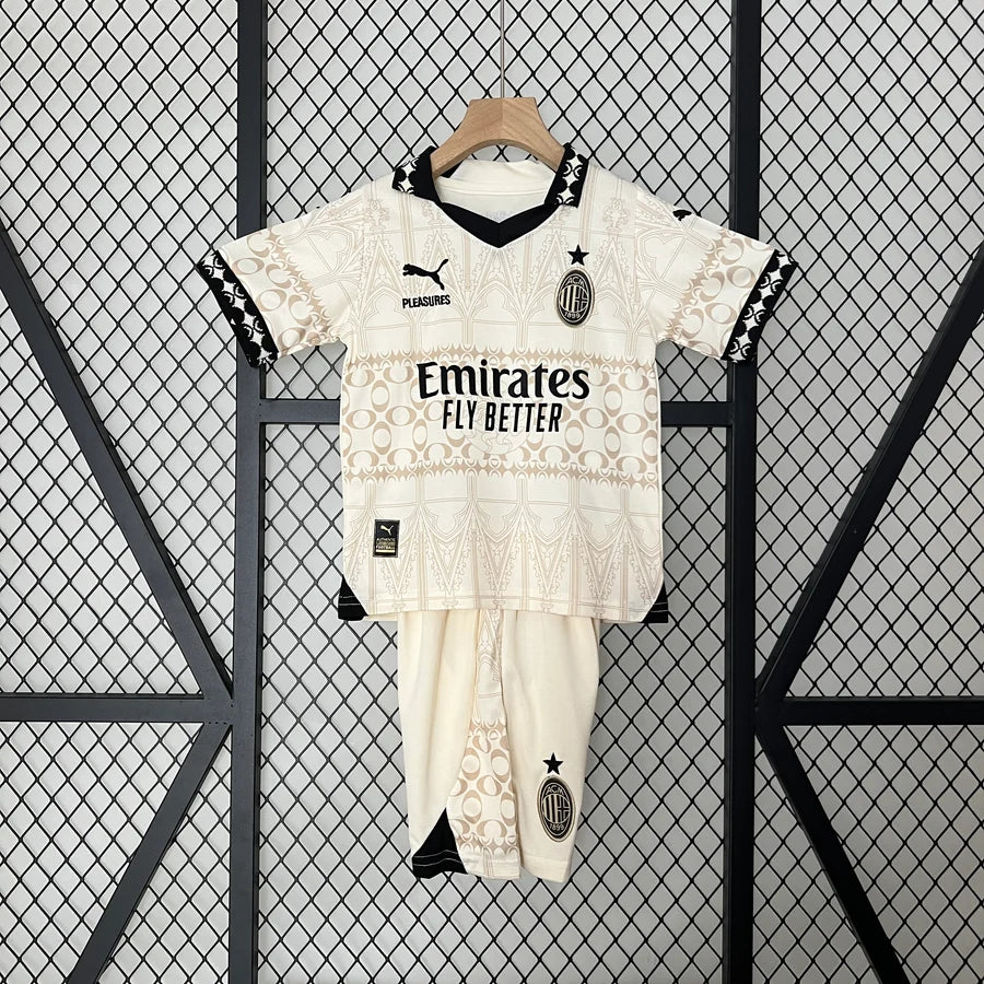 AC Milan Puma x Pleasures Football Kit Beige 2024/25