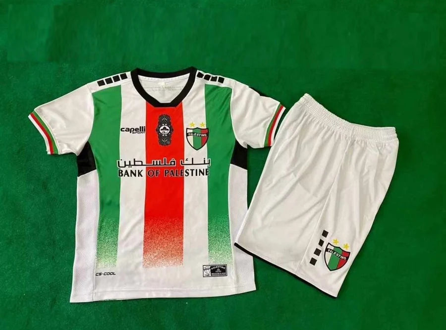 Kit ensemble football Palestine FC Palestino Falistīn Blanc فلسطين 2024/25