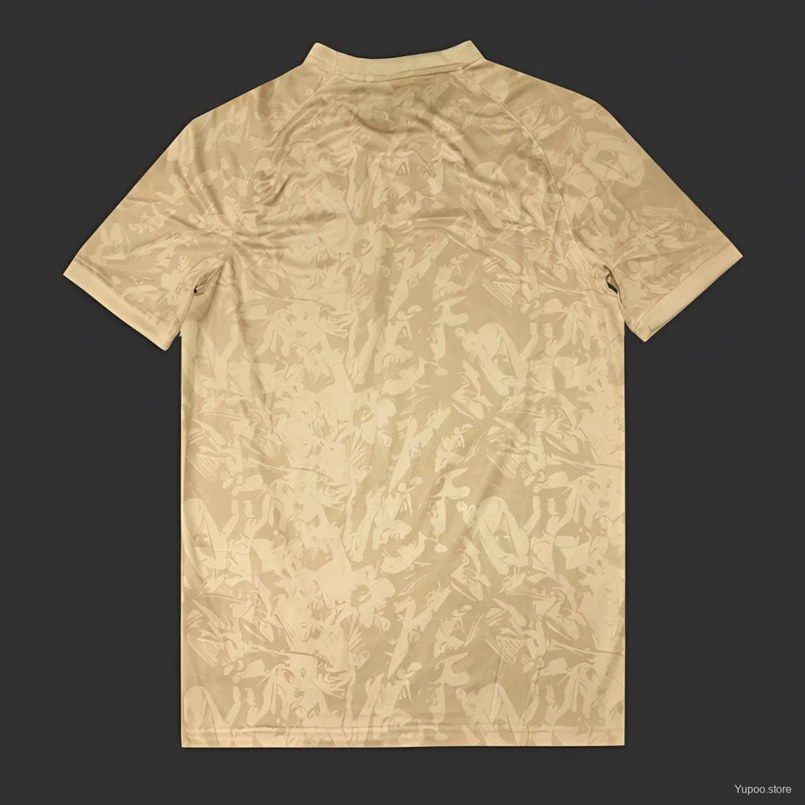 Maillot football PSG Paris entraînement beige 2025/26