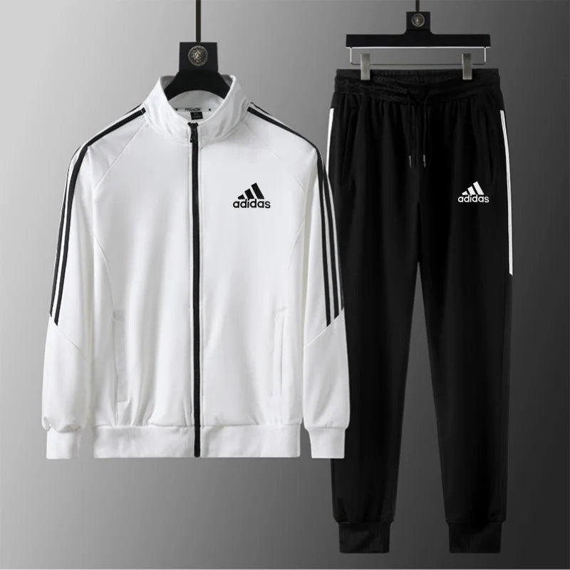 Survêtement Adidas ensemble jogging blanc & noir
