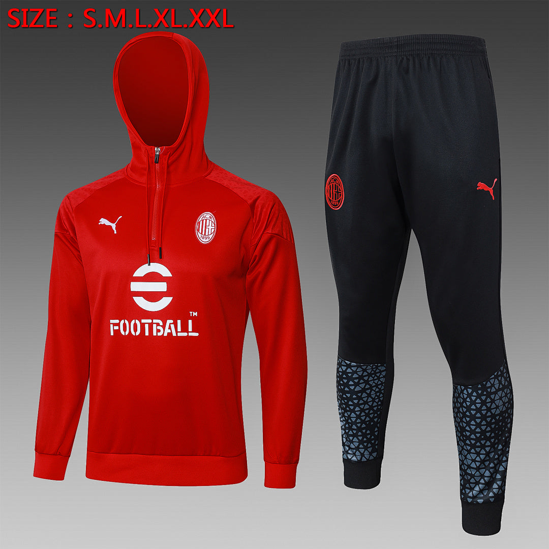 Ensemble Veste AC Milan 2023/24 - Avec Capuche