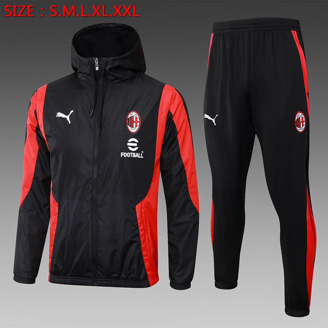 Ensemble Veste AC Milan 2023/24 - Avec Capuche