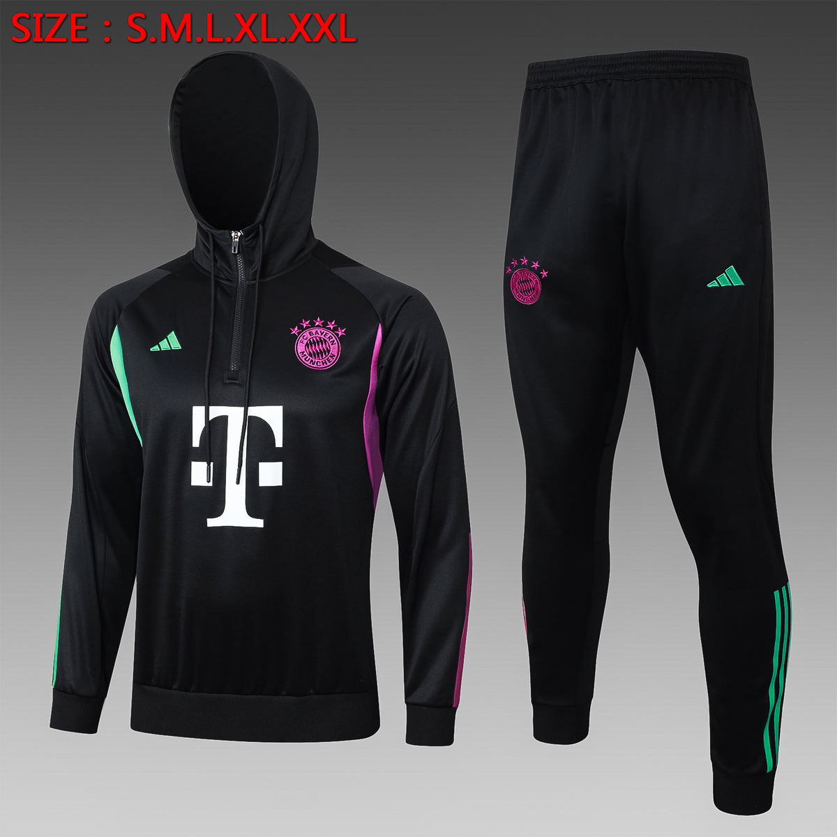 Ensemble Veste Bayern Munich 2023/24- Avec Capuche