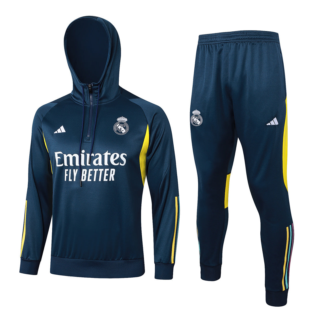 Ensemble Veste Real Madrid 2023/24- Avec Capuche