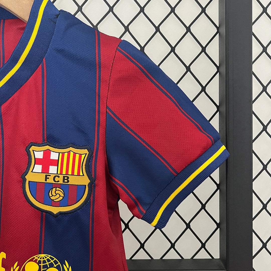 Kit Ensemble Football Barcelone Domicile Enfant Retro 2009/10