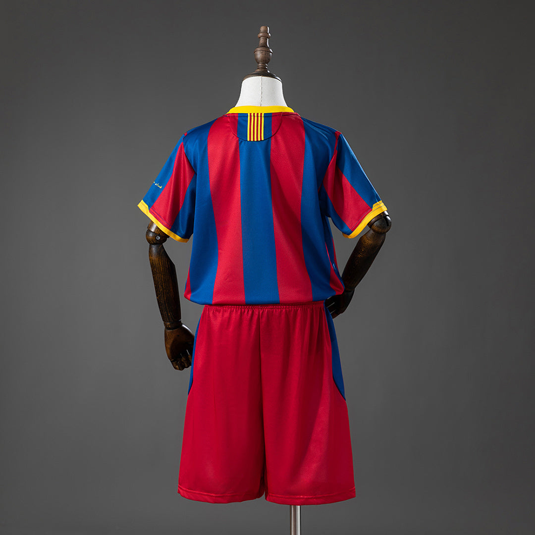 Kit Ensemble Football Barcelone Domicile Enfant Rétro 2010/11