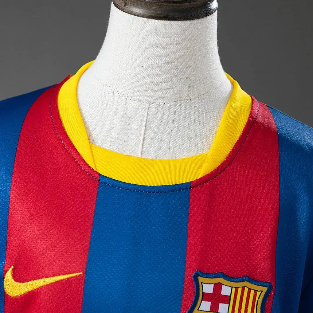 Kit Ensemble Football Barcelone Domicile Enfant Rétro 2010/11