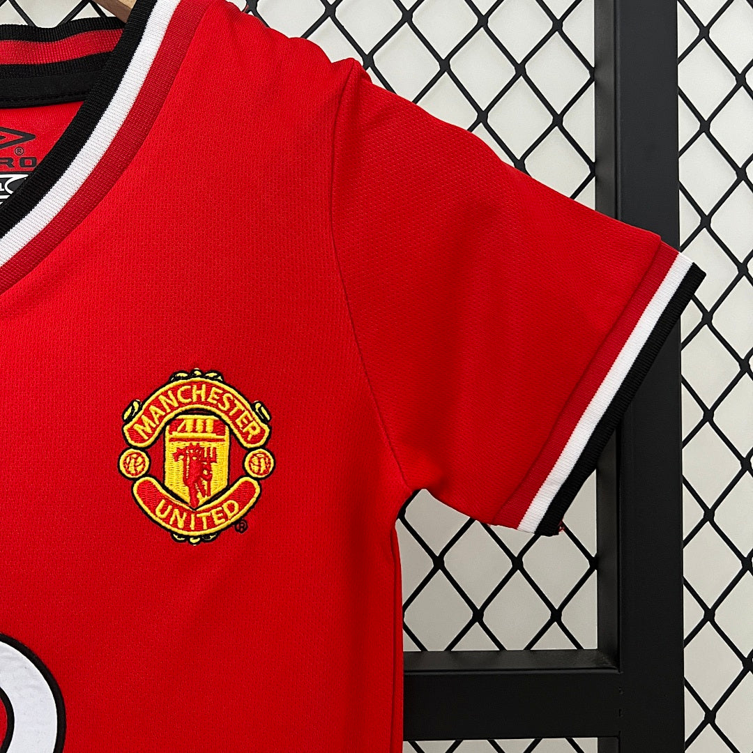 Kit Ensemble Football Manchester Domicile Enfant Rétro 2000/2001