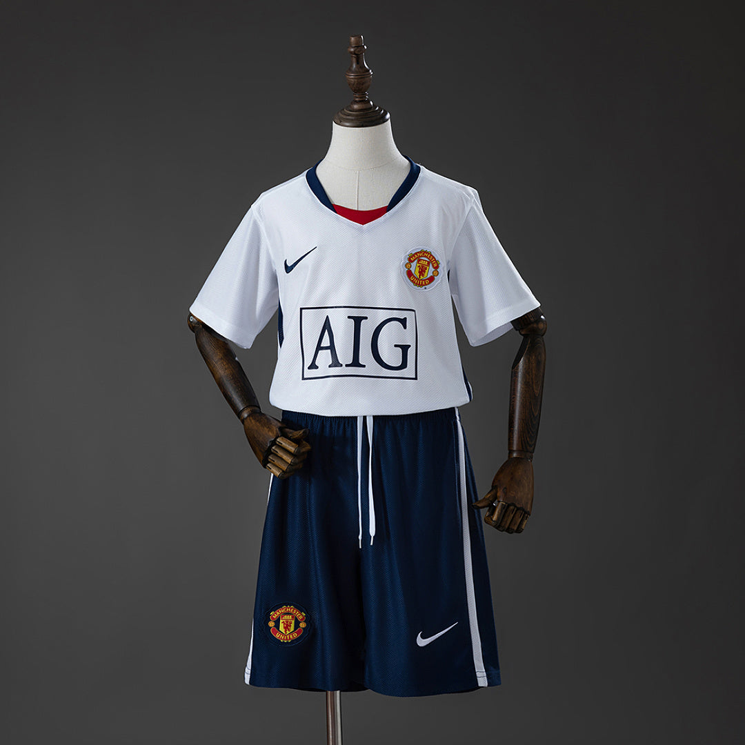 Kit Ensemble Football Manchester United Extérieur Enfant Retro 2008/09