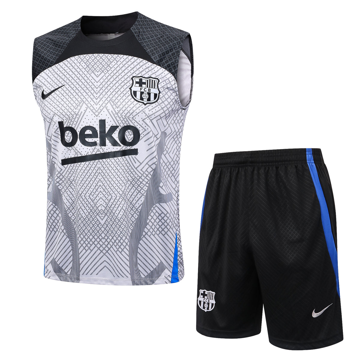 Kit Football Barcelone Ensemble Training Sans Manches 2023/24