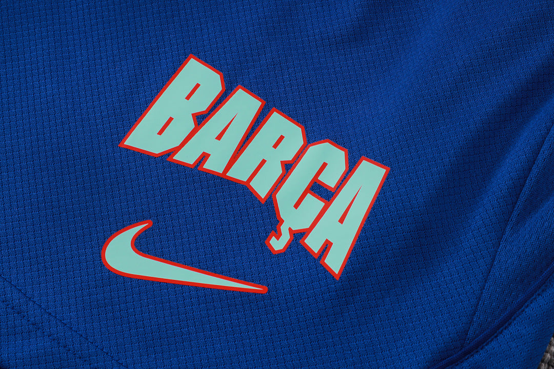 Kit Football Barcelone Ensemble Training Sans Manches Vert Clair