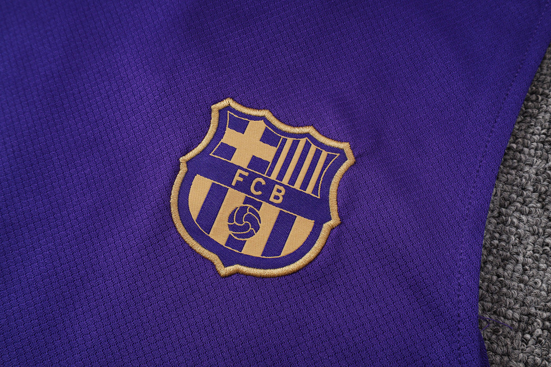 Kit Football Barcelone Ensemble Training Sans Manches Violet