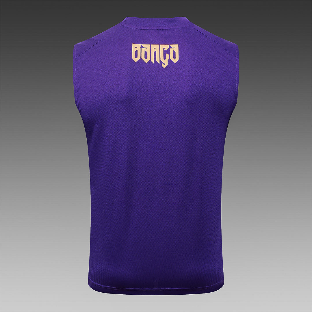 Kit Football Barcelone Ensemble Training Sans Manches Violet