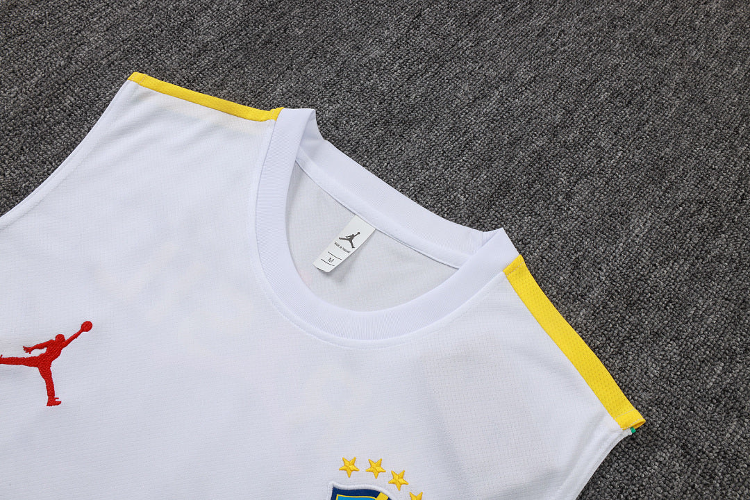 Kit Football Brésil Débardeur Training Blanc 2026/27